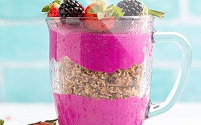 lean belly juice smoothie with granola